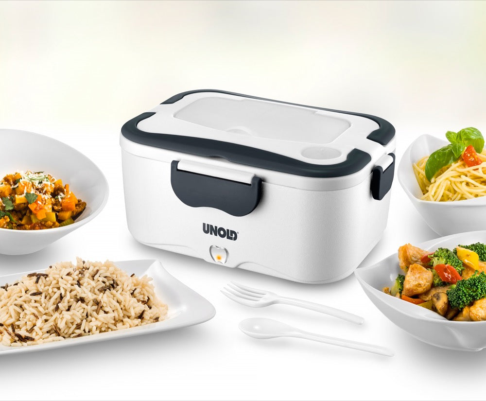 Unold Lunchbox 1,5 l, 23,2 × 16,5 × 11,5 cm, Kunststoff, weiss