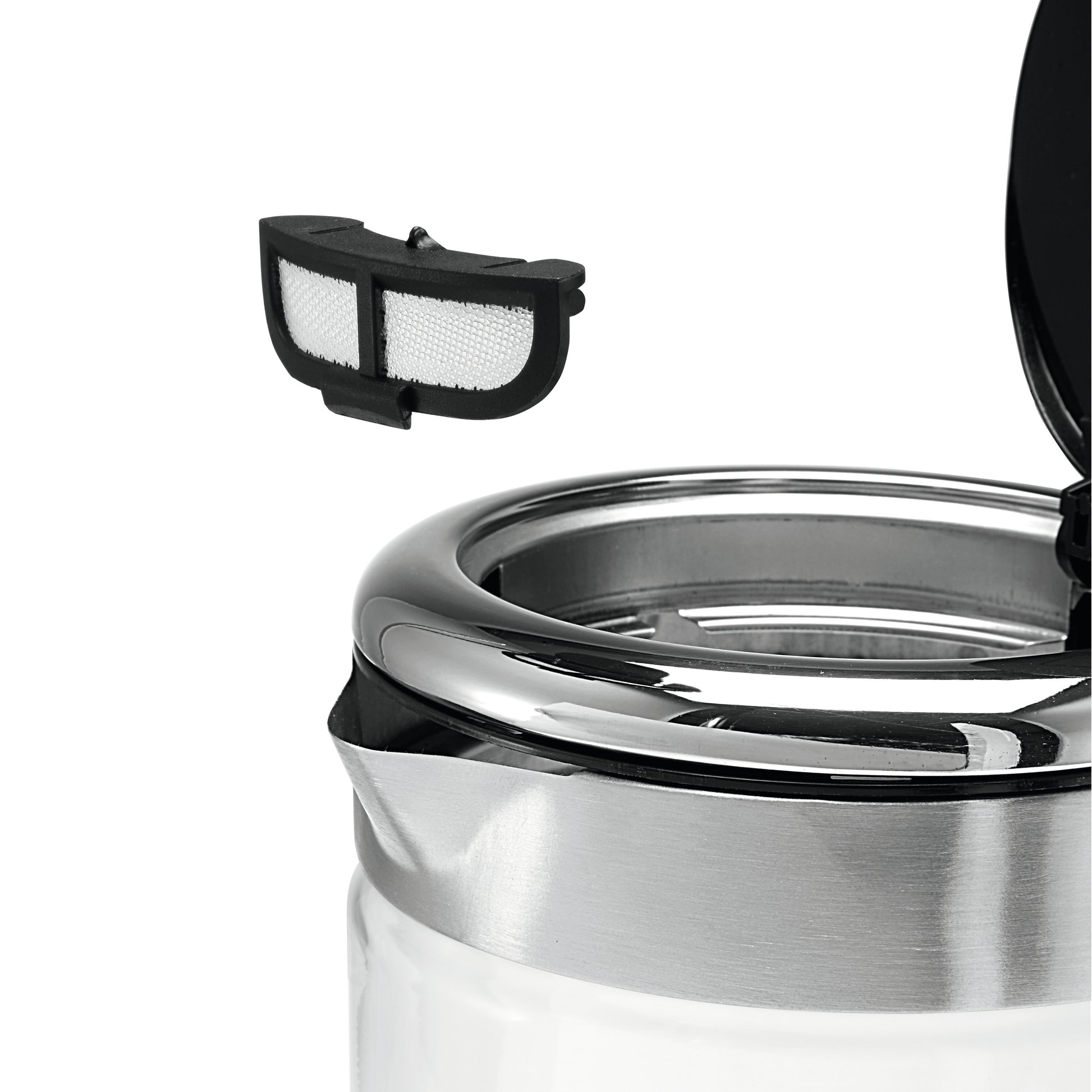 WMF KÜCHENminis Wasserkocher – 1 l, mit Temperaturwahl, Warmhaltefunktion, Glas, 04131800