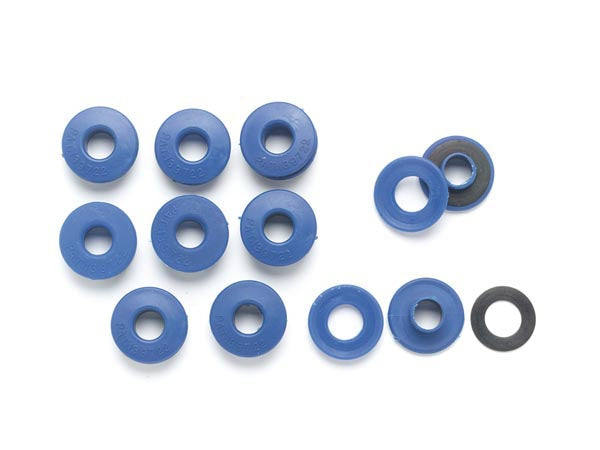 Perel Ösen für Abdeckplanen – Ø 12 mm, Kunststoff, Blau, 10 Stk.