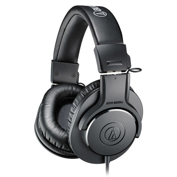 Audio-Technica ATH-M20x Over-Ear Kopfhörer – Kabel, 3,5 mm Klinke, Schwarz