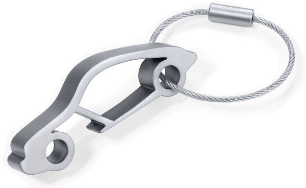 TROIKA Schlüsselanhänger Auto – Aluminium, Silber