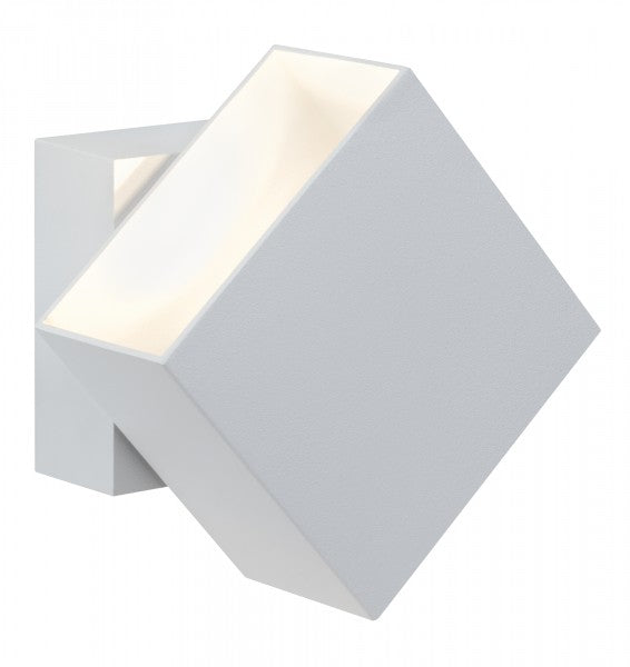Paulmann Aussenwandleuchte – 355 lm, 6 W – Warmweiss, 2700 K – IP65 – Netzbetrieb – Weiss – Aluminium
