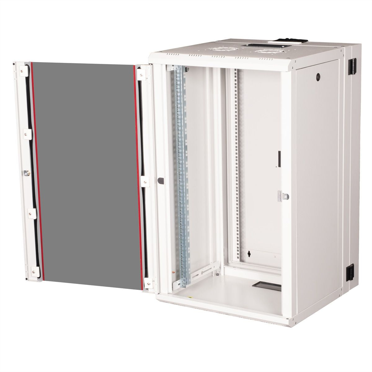 ROLINE Pro – 19" Wandverteiler 20U, IP20, abschliessbar, 600 × 600 × 996 mm, lichtgrau, Stahl