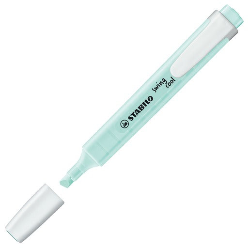 STABILO swing cool Pastel Edition Textmarker Set 4 Farben Pastell – Keilspitze, 1–4 mm