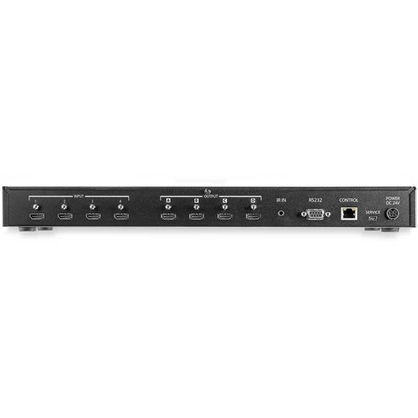 StarTech.com HDMI-Matrix 4x4, 4K 60 Hz, Audio, Fernbedienung, Ethernet-Steuerung