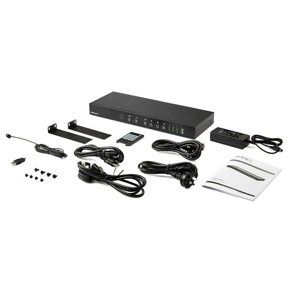 StarTech.com HDMI-Matrix 4x4, 4K 60 Hz, Audio, Fernbedienung, Ethernet-Steuerung