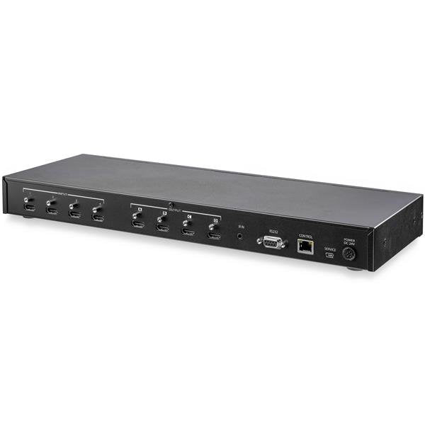 StarTech.com HDMI-Matrix 4x4, 4K 60 Hz, Audio, Fernbedienung, Ethernet-Steuerung