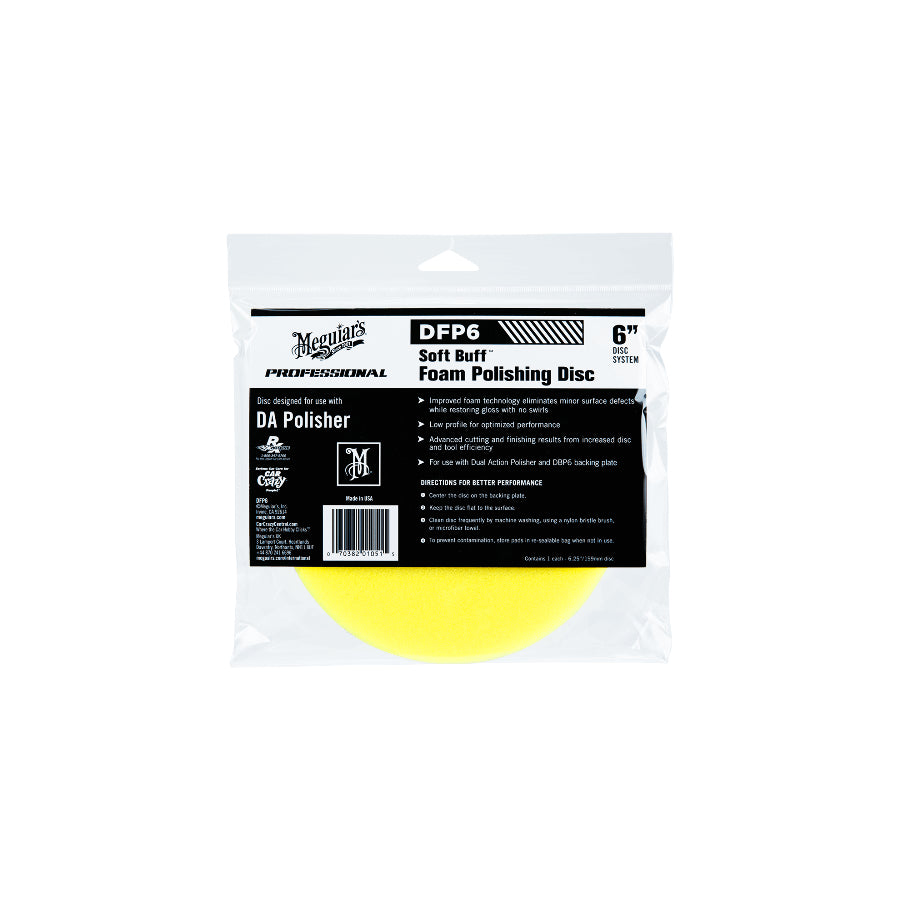 Meguiar's Polierschwamm Schaum, Gelb – Ø 150 mm