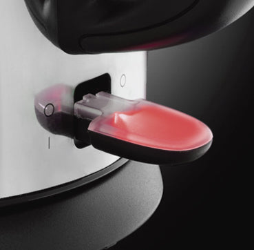 Russell Hobbs Victory Wasserkocher – 1 l, Warmhaltefunktion, Edelstahl, Schwarz, 24990-70