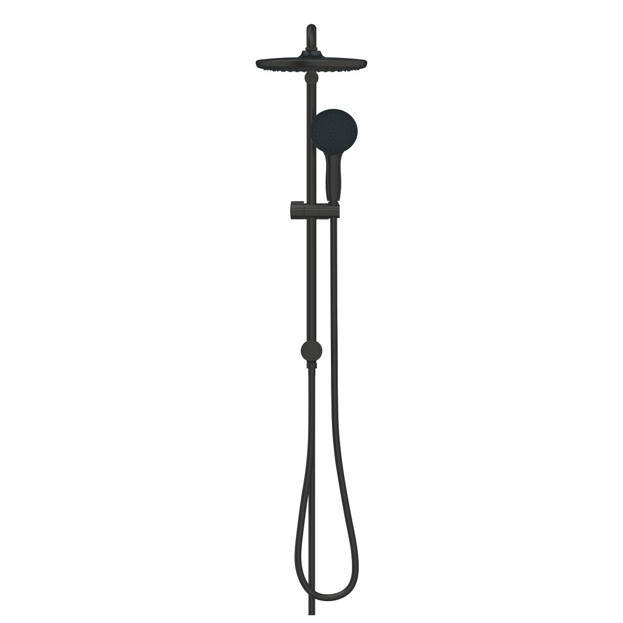 GROHE Duschsystem Vitalio Start – 25×150 cm, Kunststoff, Ohne Mischer, Schwarz
