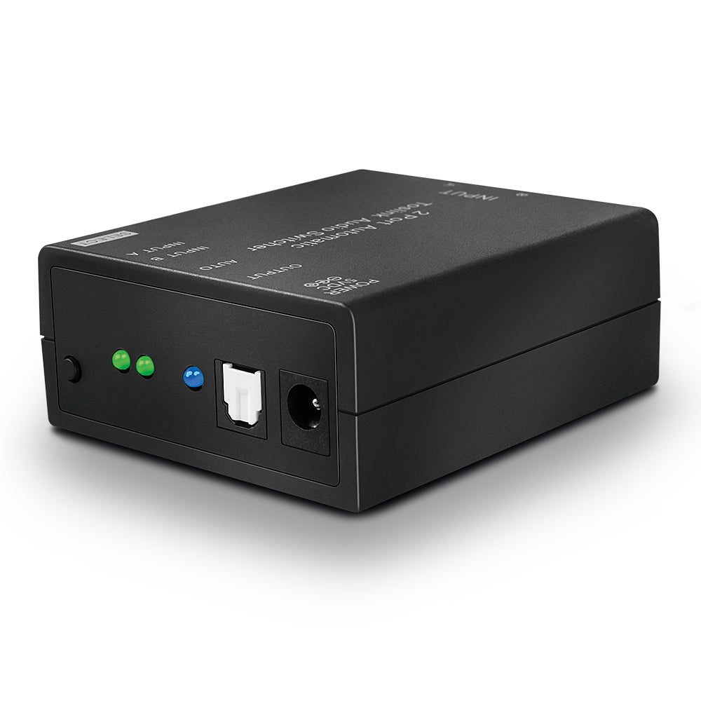 Lindy Optischer Audio-Switch, 2-Port, TOSLINK, automatische Umschaltung