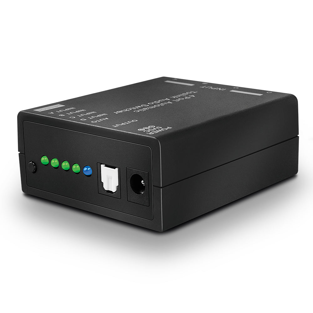 Lindy Optischer Audio-Switcher, 4-Port, TOSLINK, automatische Umschaltung