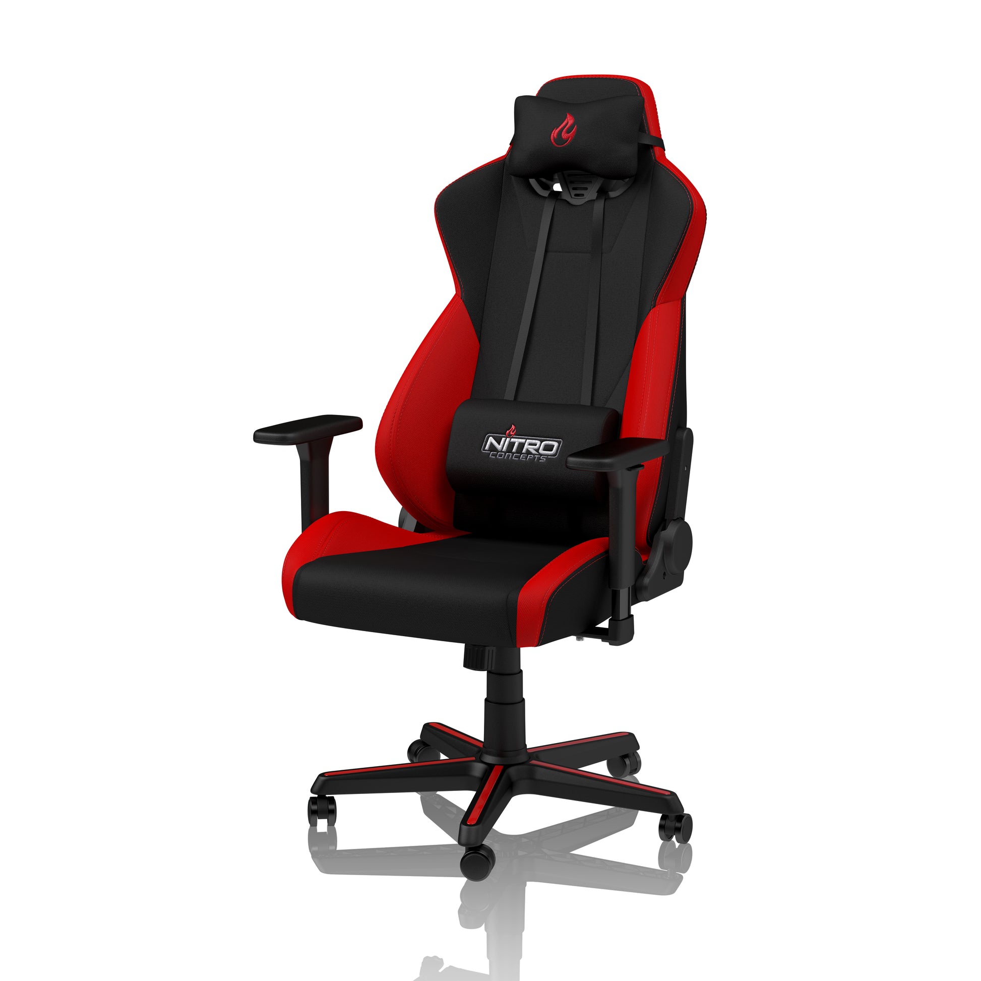 Nitro Concepts Konferenzstuhl S300 – 57×49×140 cm, rot