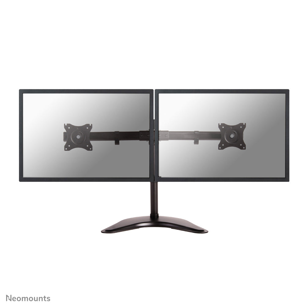 Neomounts Tischhalterung, Dual, bis 27", VESA 75 × 75/100 × 100 mm, 8 kg, höhenverstellbar, schwarz