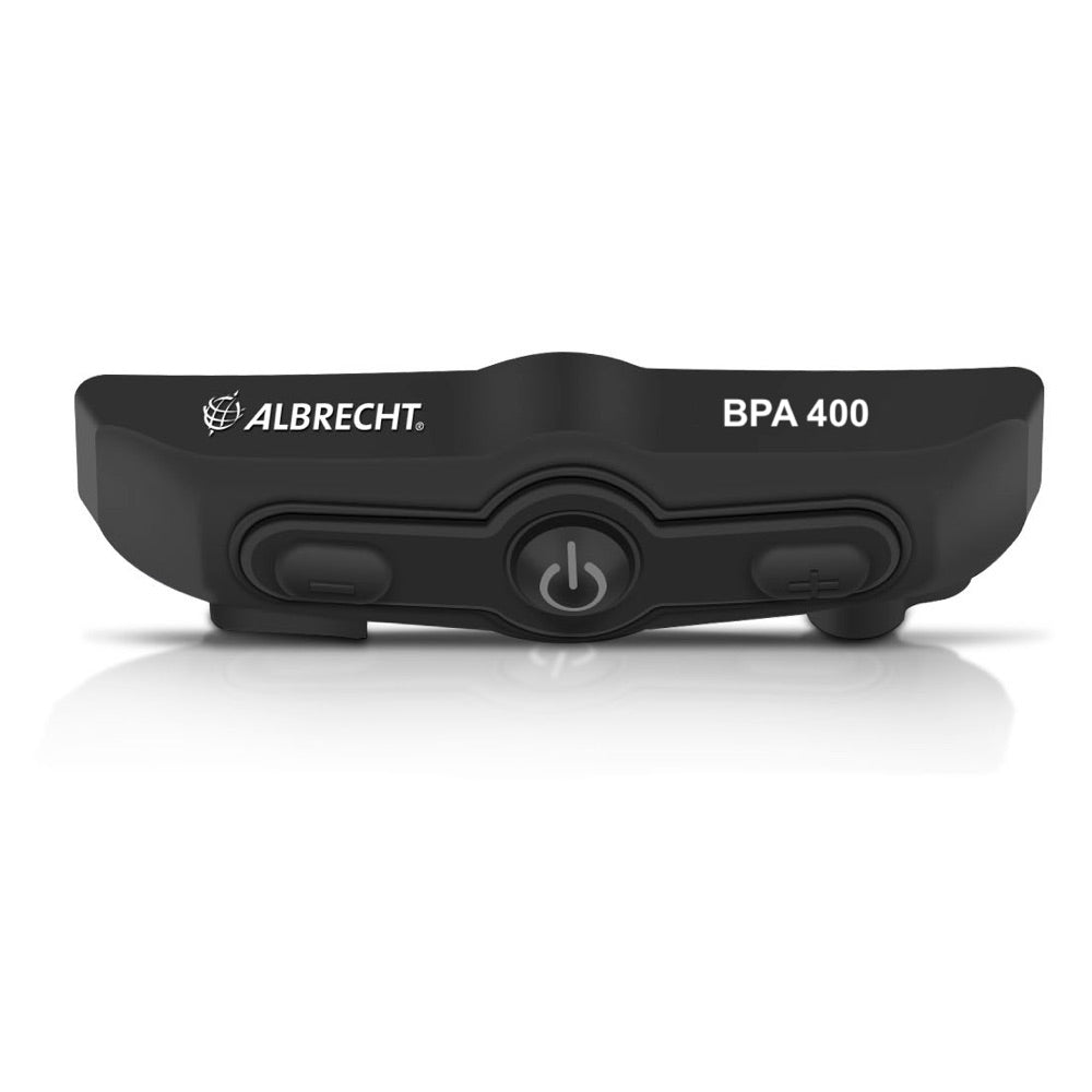 Albrecht BPA400 – Motorrad-Headset – Bluetooth 4.0, Rauschunterdrückendes Boom-Mikrofon – Schwarz – bis 8 h