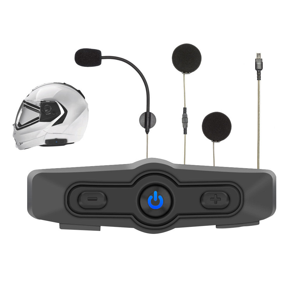 Albrecht BPA400 – Motorrad-Headset – Bluetooth 4.0, Rauschunterdrückendes Boom-Mikrofon – Schwarz – bis 8 h