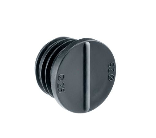 AGRO Dichtstopfen M25, Kunststoff, Ø 25 mm – schwarz