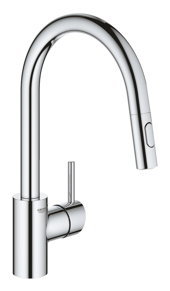 GROHE Einhebelmischer Concetto – 20×36×11 cm, Messing, Standmontage, Chrom