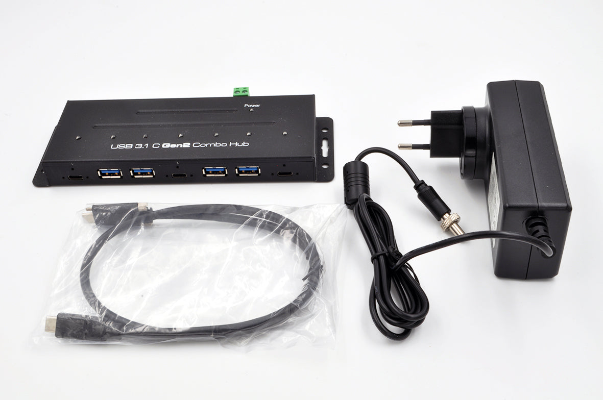 EXSYS EX-1247HMVS USB-Hub – USB-C, 4× USB-A, 3× USB-C, für Windows/Mac/Linux