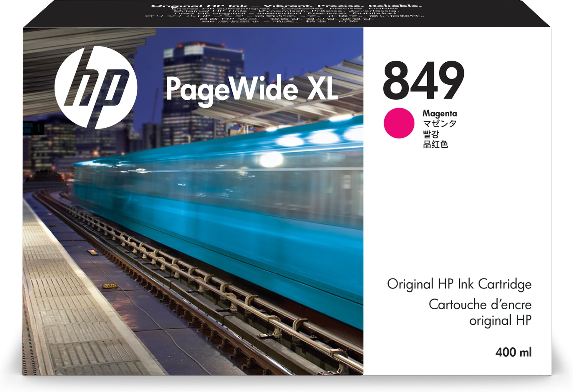 HP Tintenpatrone 849, Magenta, XL, 400 ml – für PageWide XL