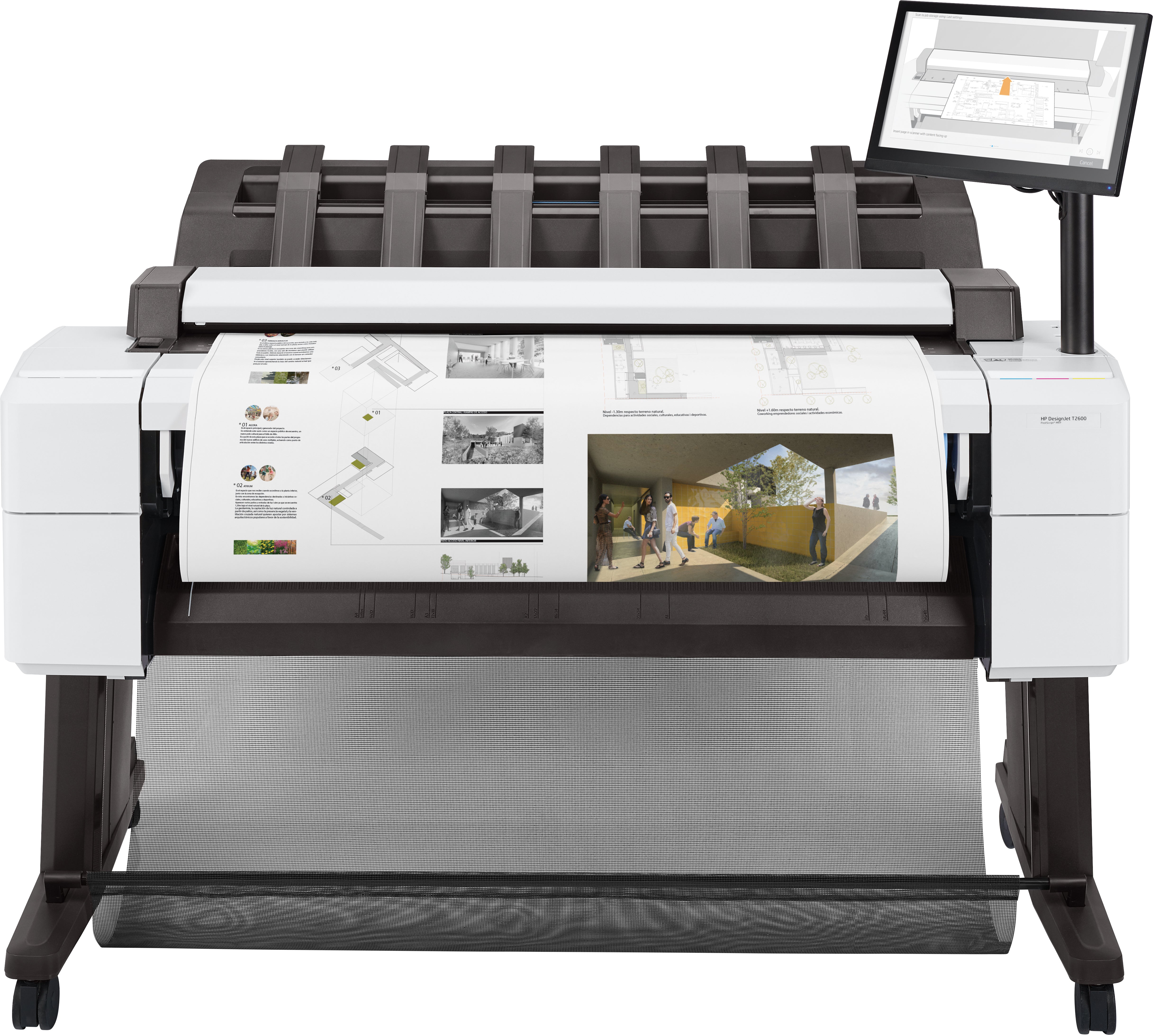HP DesignJet T2600PS – Grossformat Tintenstrahl-MFP 36", 3-in-1