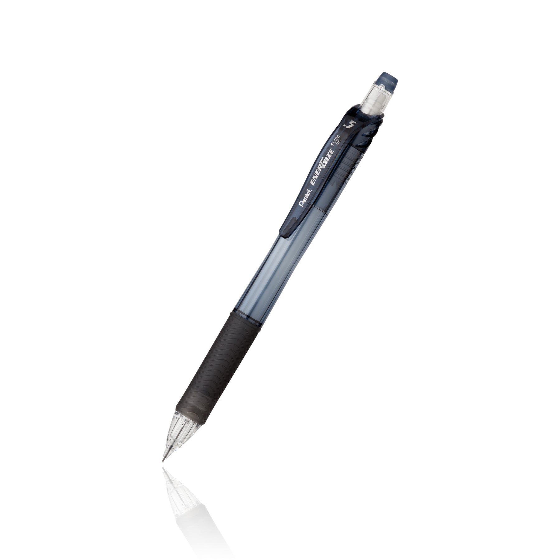 Pentel EnerGizeX Druckbleistift – 0,5 mm – Schwarz – Mit Radierer – 1er-Pack