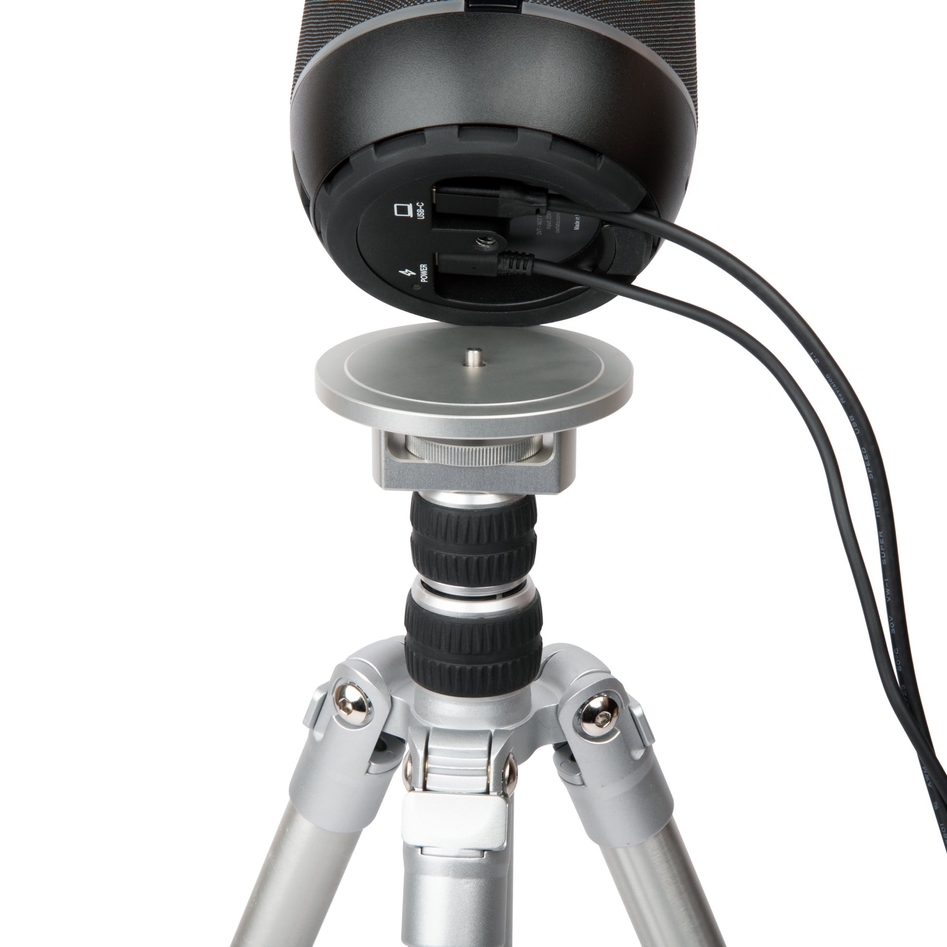 Owl Labs Meeting Owl Stativ – 3-Bein, 44,8 cm, 1/4" Montage, 360° – für Meeting Owl 3, Meeting Owl 4+ – Silber