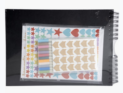 Exacompta Fotoalbum Scrap Addict – schwarz, 320 × 220 mm
