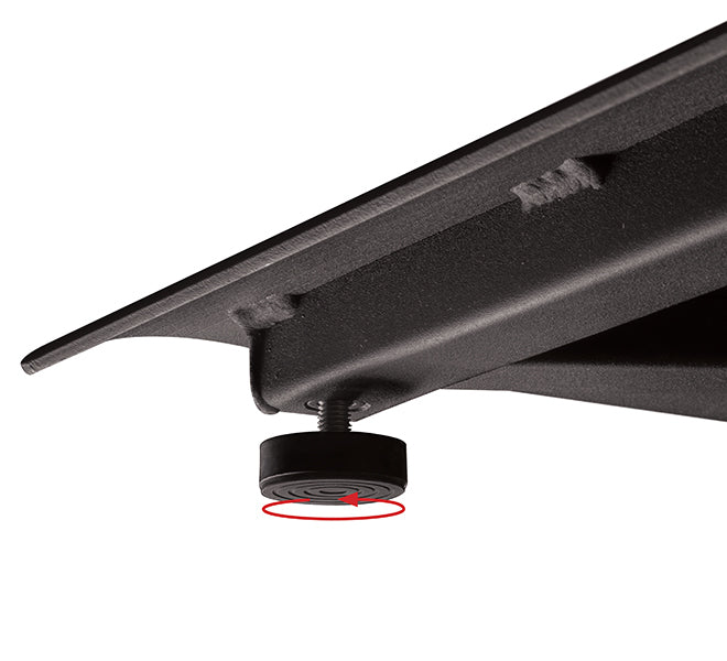B-Tech SYSTEM X – Displayständer, für 2 Displays, für 32–65″, VESA 430×400–600×400, bis 35 kg, schwarz