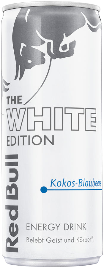 Red Bull Energy Drink White Edition, Kokos & Heidelbeere, koffeinhaltig – 24 × 2,5 dl