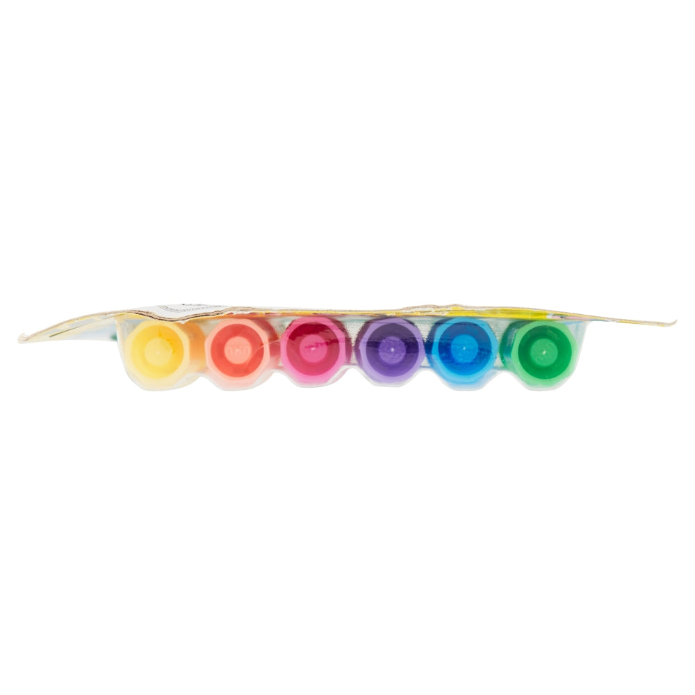 UHU Glitzerkleber Shiny – farbig sortiert – Set 6 × 10 ml – auswaschbar, lösungsmittelfrei – zum Basteln