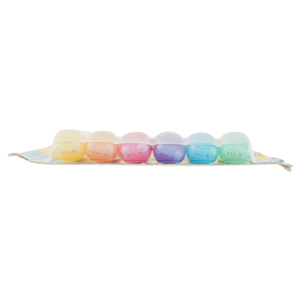 UHU Glitzerkleber Shiny – farbig sortiert – Set 6 × 10 ml – auswaschbar, lösungsmittelfrei – zum Basteln