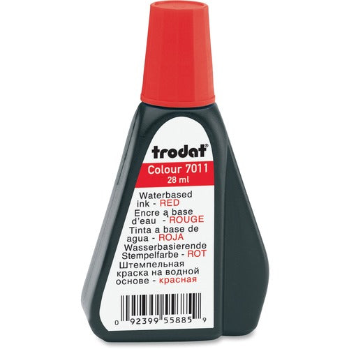 Trodat Stempelfarbe – 28 ml, Rot, Kunststoff, Wasserbasiert