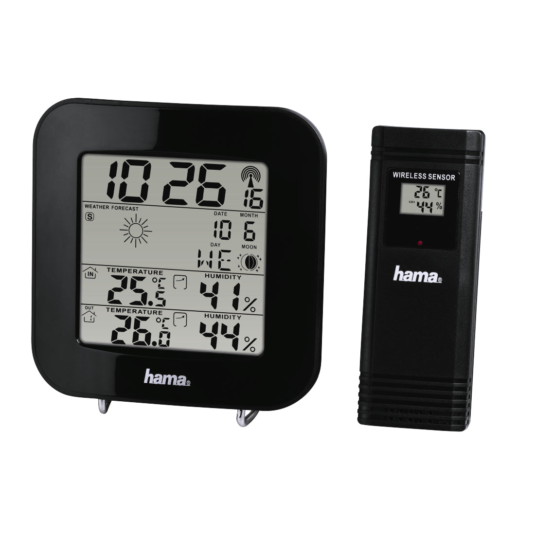 Hama EWS-200 Temperatur-/Feuchtesensor – Kabellos, 0–60 °C, 10–99 %