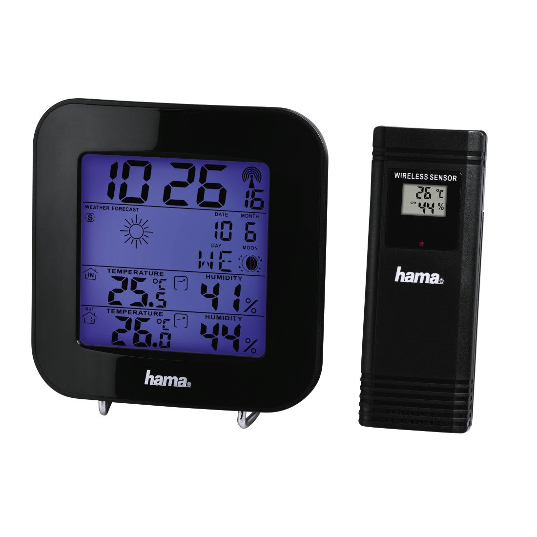 Hama EWS-200 Temperatur-/Feuchtesensor – Kabellos, 0–60 °C, 10–99 %