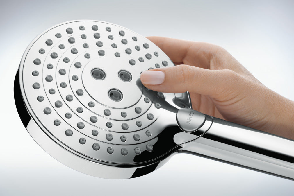 Hansgrohe Raindance Select S Handbrause – 12,8×19,4 cm, Kunststoff, Wandmontiert, Chrom
