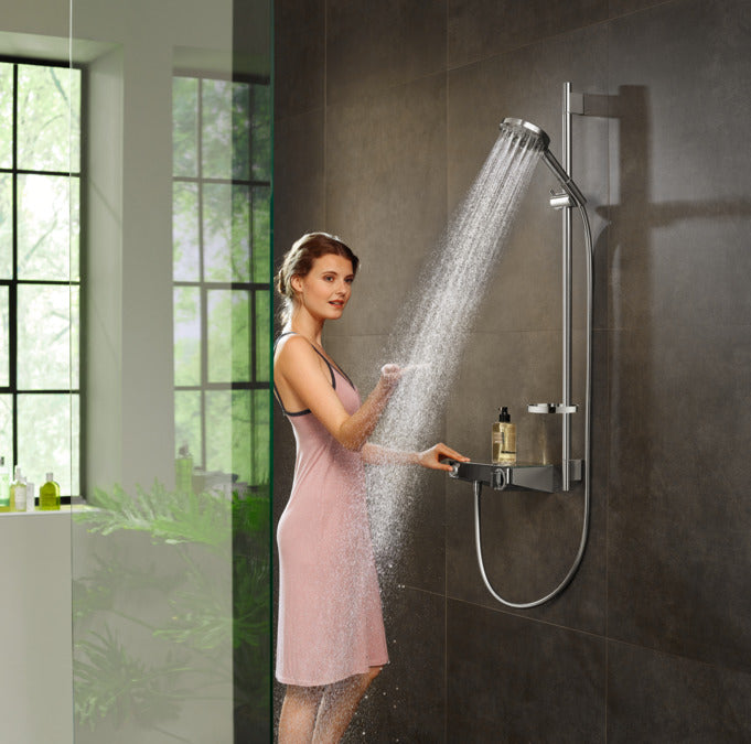 Hansgrohe Raindance Select S Handbrause – 12,8×19,4 cm, Kunststoff, Wandmontiert, Chrom