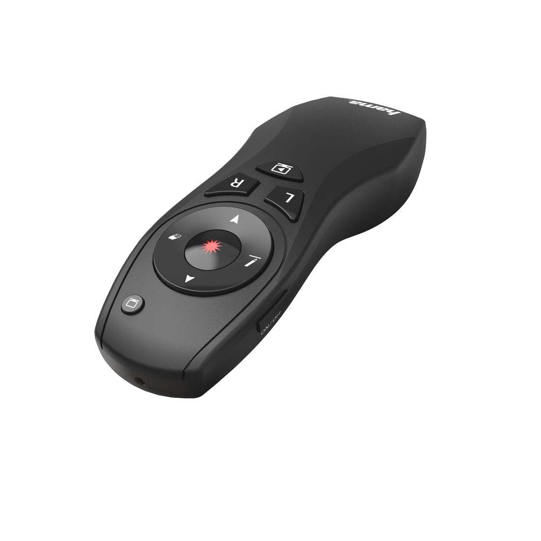 Hama X-Pointer 6 in 1 – Presenter – Roter Laser, 2,4 GHz, Bluetooth, Dongle, Reichweite 15 m, Air-Maus-Funktion