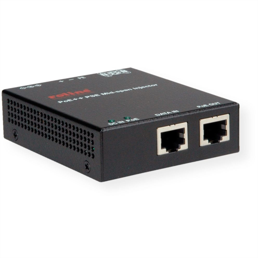 ROLINE Industrie PoE-Midspan – 90 W PoE++ (IEEE 802.3bt), 1× RJ-45, Gigabit