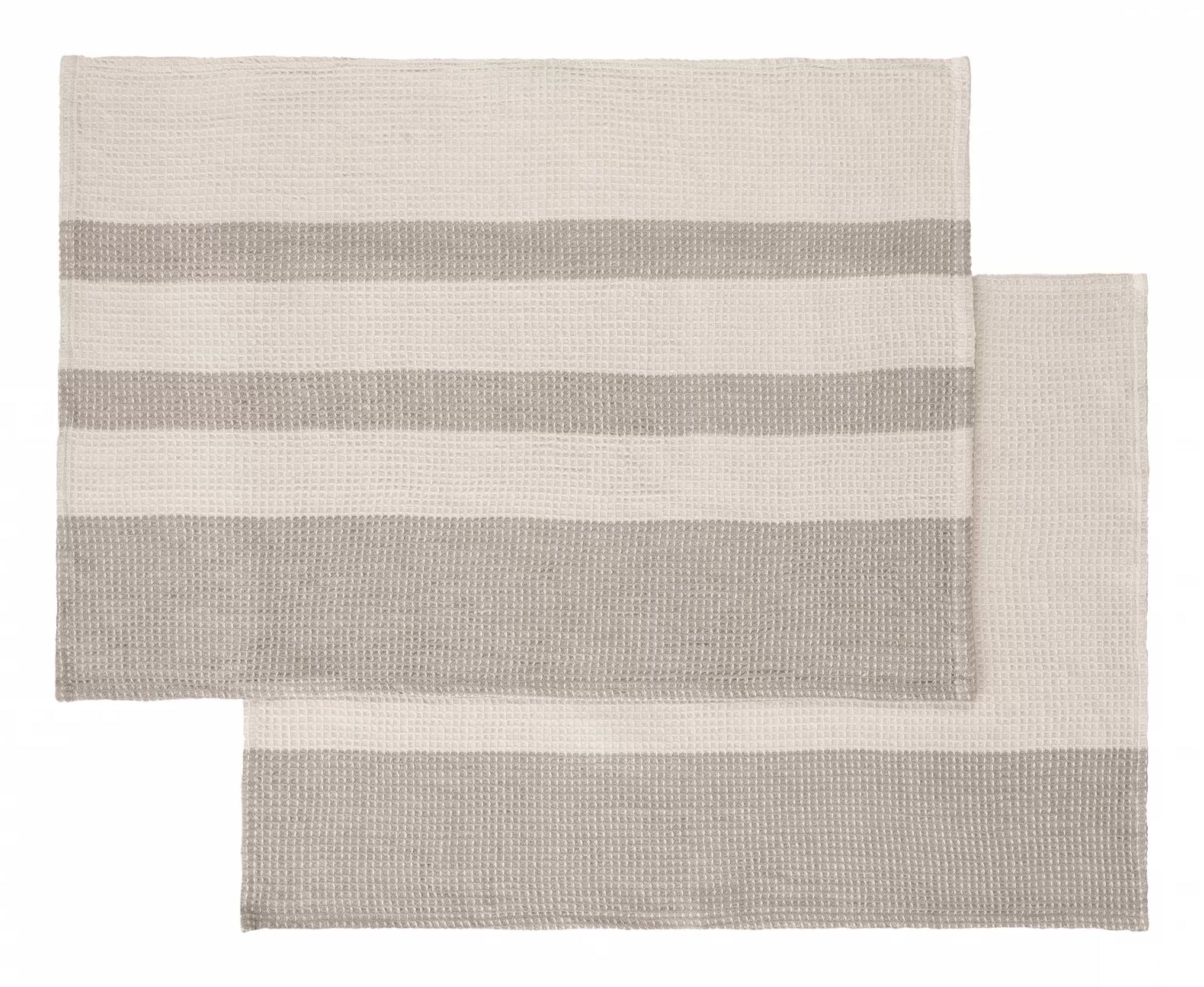 Blomus Geschirrtuch GANO – grau – 50 × 70 cm – Bio-Baumwolle – 2er-Set