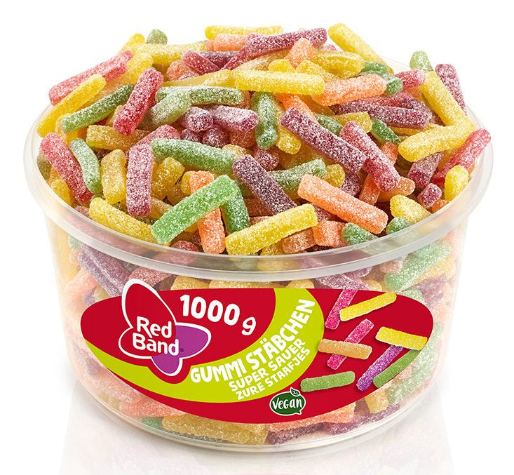 Red Band Säuerliche Fruchtgummi-Stäbchen – 1 kg