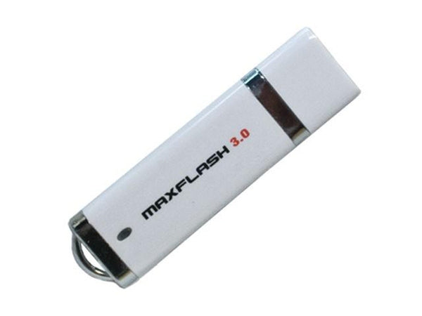 MaxFlash USB-Stick 8 GB – USB-A USB 3.2 Gen 1, 45/25 MB/s, mit Kappe, Weiss