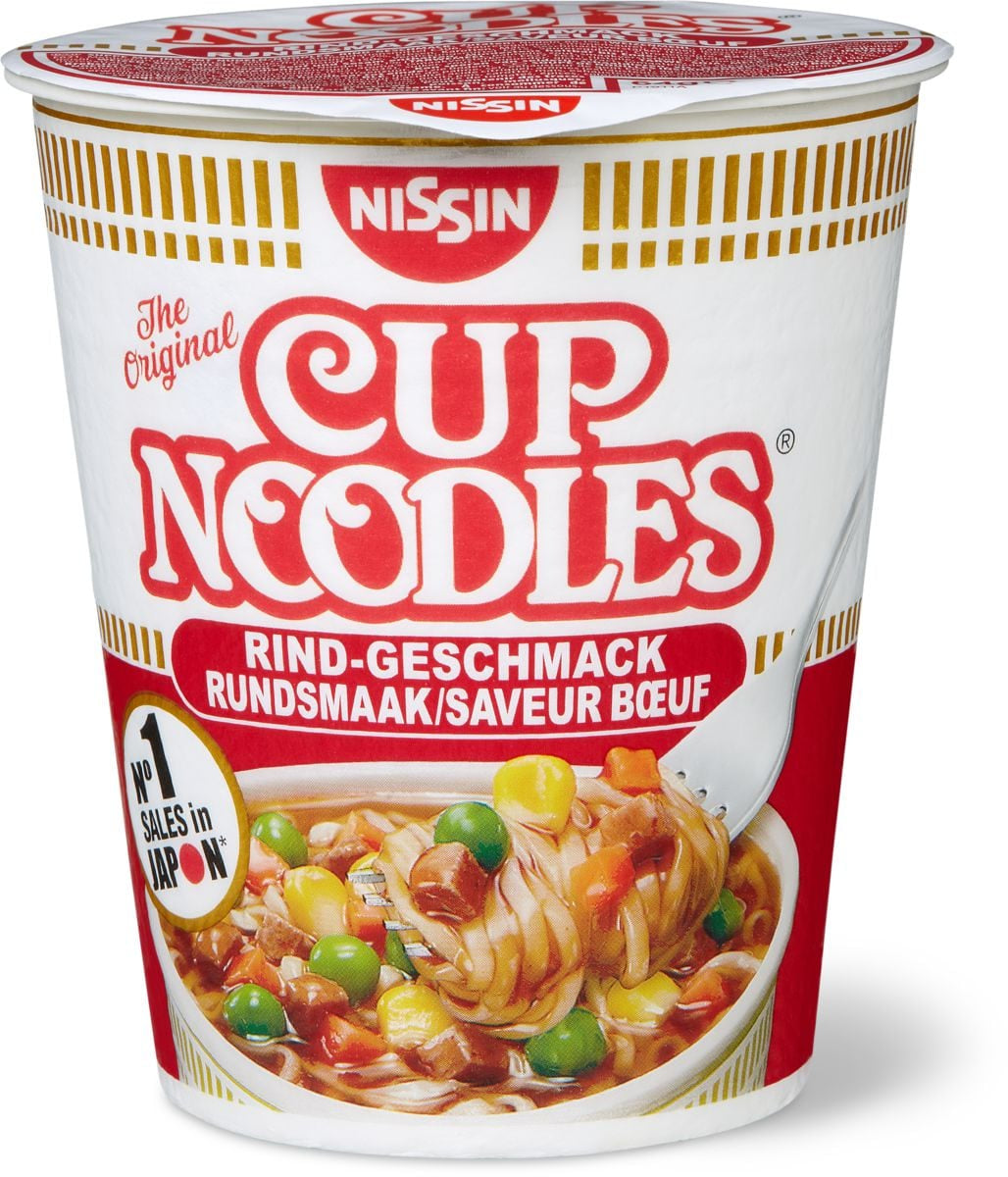Nissin Instantnudeln Rind Becher – 64 g
