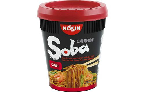 Nissin Soba Instantnudeln Chili Becher – 92 g