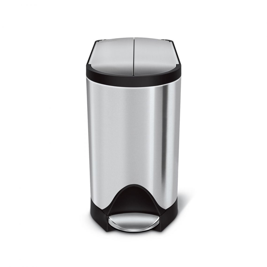 simplehuman Papierkorb – 10 l – Edelstahl – Ø 397 × H 347 mm