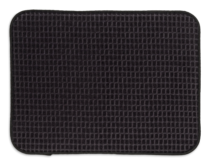 Kela Abtropfmatte 38 × 50 × 0,5 cm, Polyester (PES), schwarz