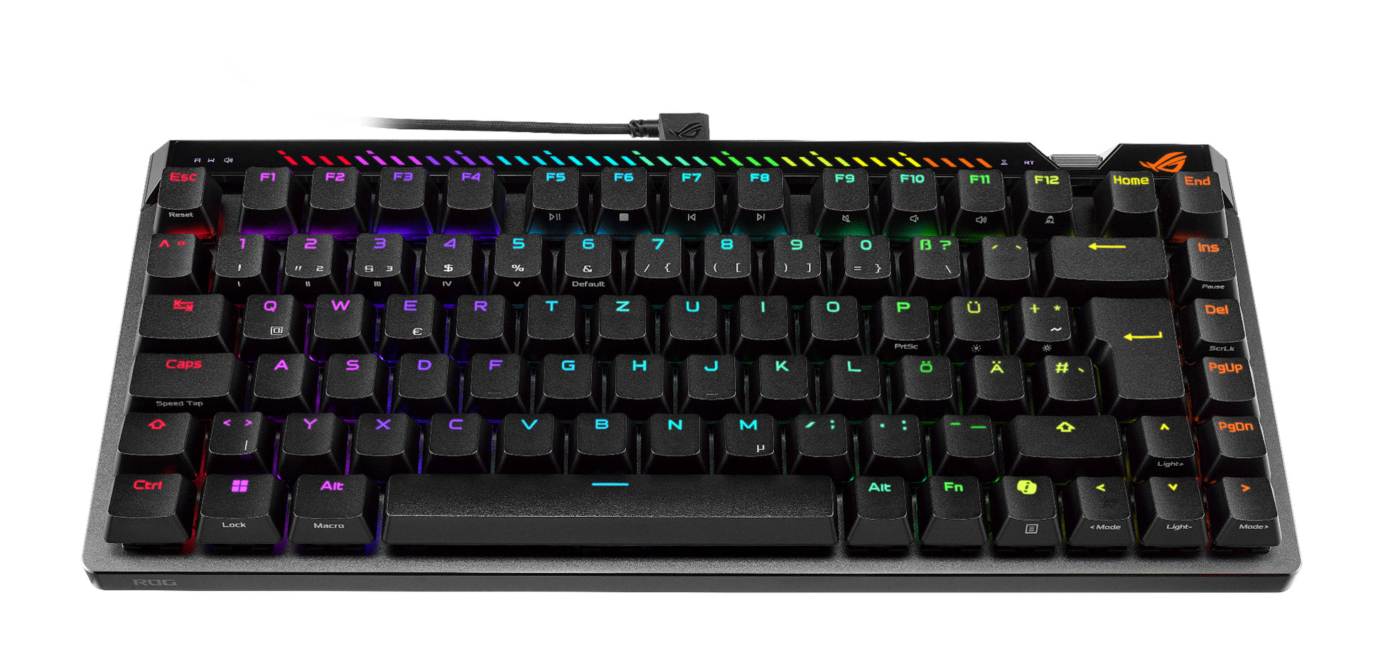 ASUS ROG Falchion Ace 75 HE – Tastatur 75% – Mechanisch, RGB – USB-C Kabelgebunden – Hot-Swap – Schwarz