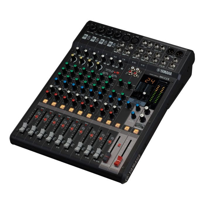 Yamaha MG12X CV – 12-Kanal Mixer, 2 Auxwege, 4 Stereoeingänge, Schwarz
