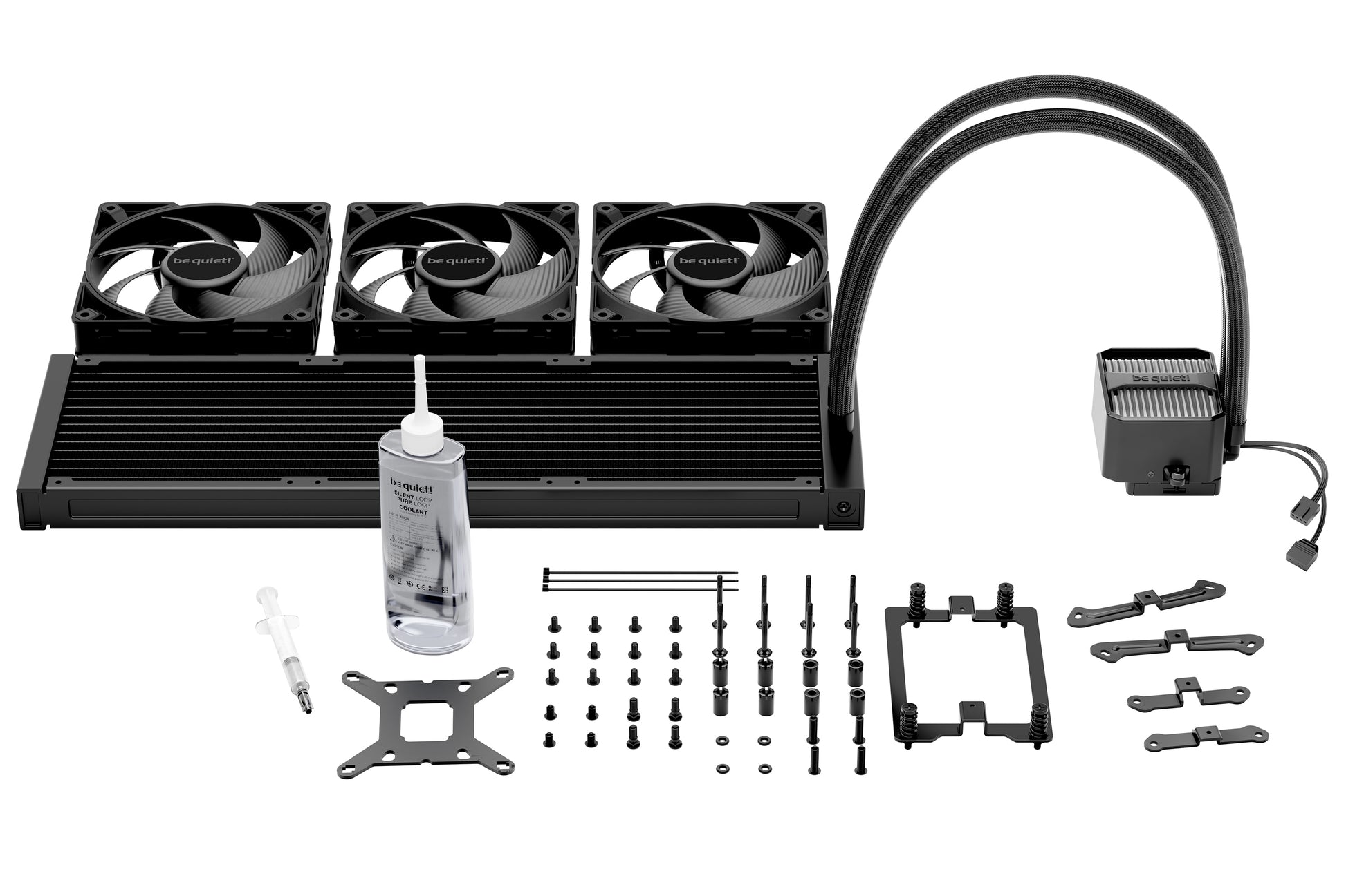 be quiet! be quiet Silent Loop 3 420 mm – All-in-One Flüssigkeitskühler – 3×140 mm, Schwarz, für LGA 1700, AM5, AM4 und andere