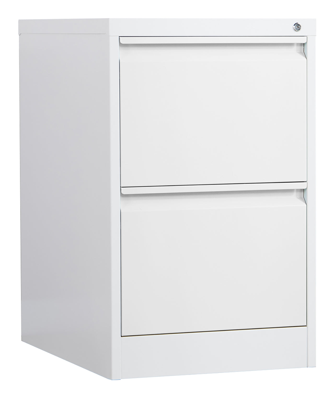 Phoenix Safe Co. FC1002GGK – Aktenschrank, 2 Schubladen, abschliessbar, Stahl, 450 × 620 × 725 mm, Grau